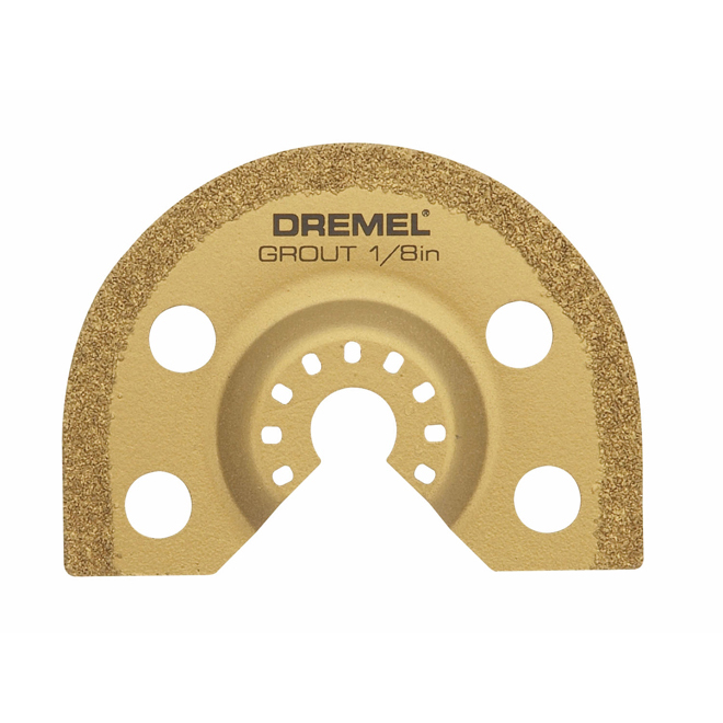Dremel Oscillating Grout Removal Blade - 1/8-in W - Carbide - Gold