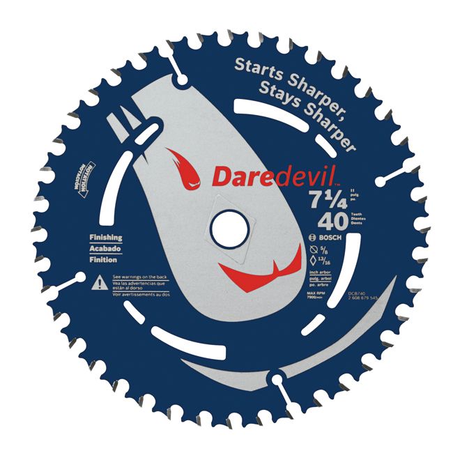 Bosch Edge Extreme Carbide Circular Saw Blade - 7 1/4-in Dia - 40 T - ATB Grind
