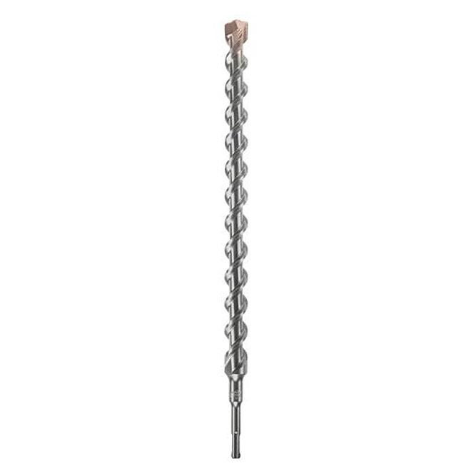 Bosch SDS-plus Bulldog Masonry Rotary Hammer Bit - 7/8-in Dia x 10-in L - Centric Tip - 2 Cutter Head - Carbide-Tipped