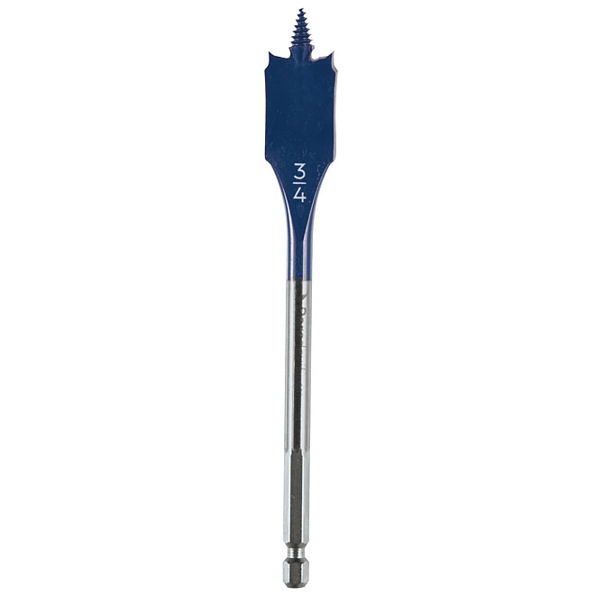 Bosch Daredevil Standard Spade Drill Bit - 3/4-in dia x 6-in L - 1/4-in Hex Shank - Full Threaded Cone
