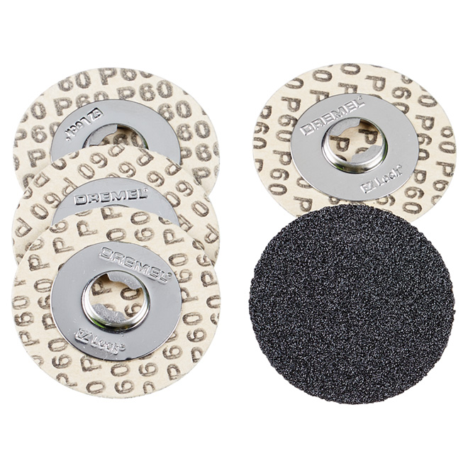 Dremel EZ Lock Sanding Disc - 1 1/4-in dia Bit - 60-Grit - 5 Per Pack