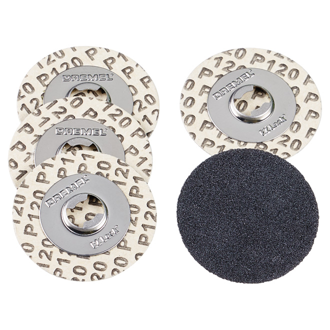 Dremel EZ Lock 1 1/4-in 120-Grit Sanding Disc (5-Pack)