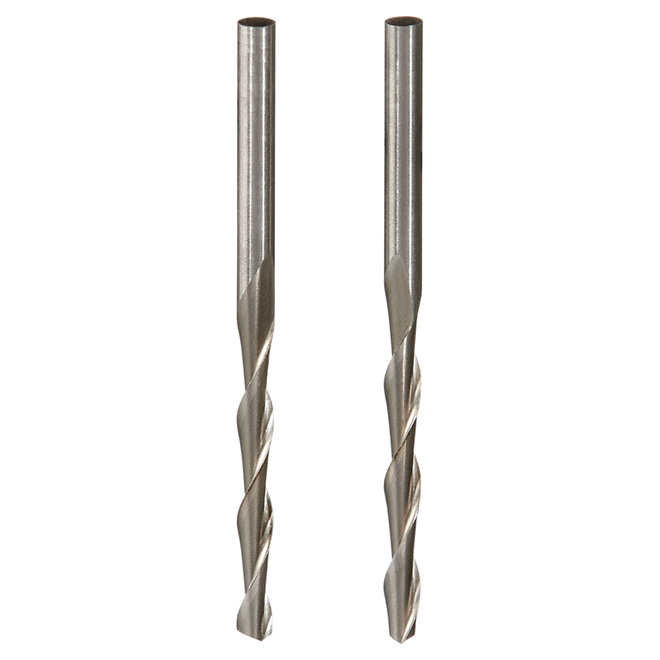Rotozip XBits Multi-Purpose Dust-Management Up-Spiral Bit - 5/32-in Dia x 2 3/8-in L - 3/16-in Round Shank - 2 Per Pack