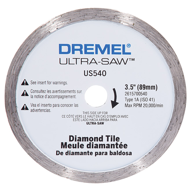 Dremel Ultra-Saw Diamond Tile Cut-Off Wheel - 50 Grit - 1 Per Pack - 3 1/2-in Dia