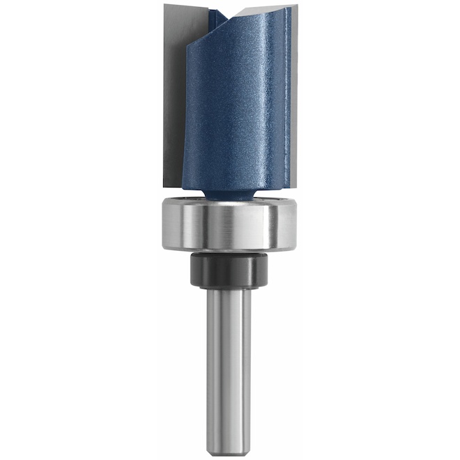 Bosch 3/4-in x 1-in Carbide-Tipped 2-Flute Top Bearing Straight Trim Bit