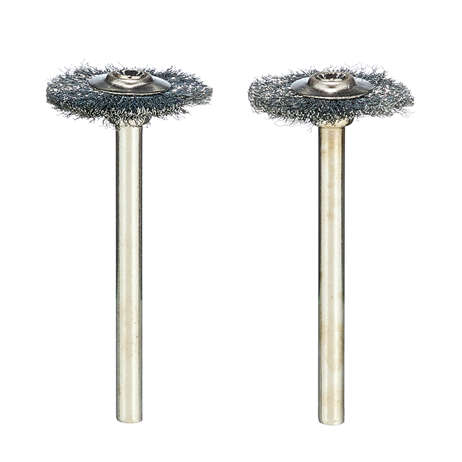 Dremel Carbon Steel Brushes - Silver - 2 Per Pack - 1 3/4-in L x 3/4-in Dia