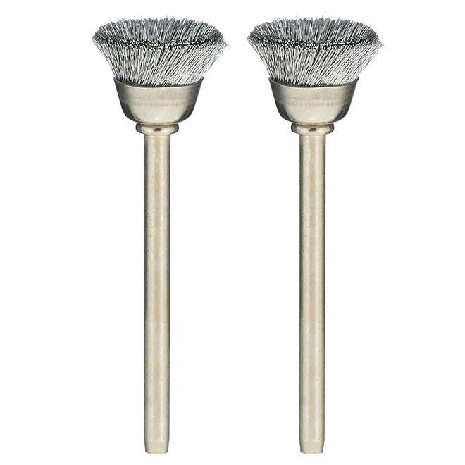 Dremel Carbon Steel Brushes - Silver - 2 Per Pack - 2 1/32-in L x 1/2-in Dia