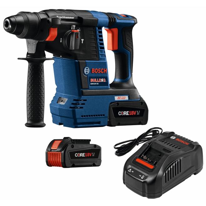 Bosch CORE18V 18-Volt 1-in SDS-Plus Cordless Rotary Hammer (2-Batteries and Charge Included)