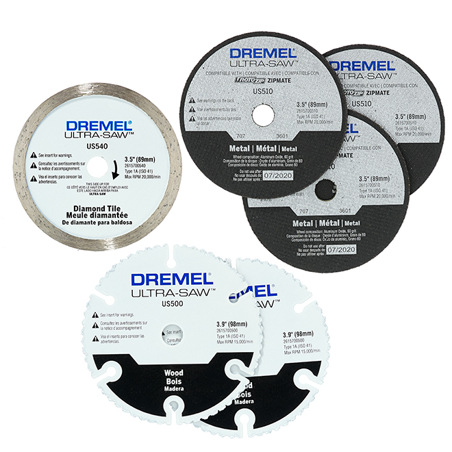 Dremel Ultra-Saw Cut-Off Wheels - Multi-Purpose - Set of 6 - Assorted Sizes