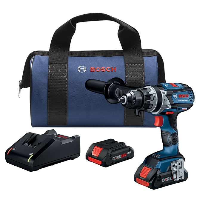 Cordless Hammer Drill Kit - 1/2-in - 18 V Lithium-Ion
