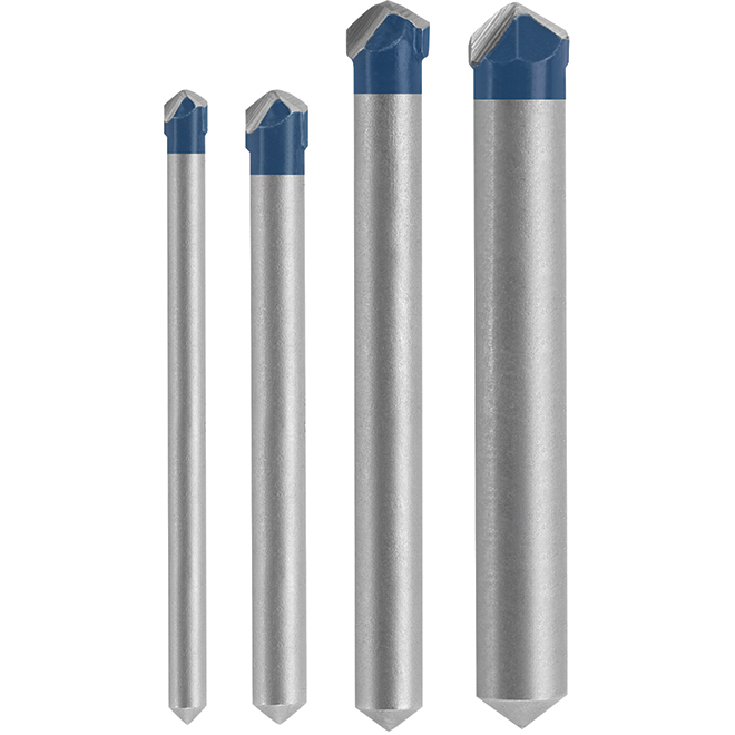Bosch Natural Stone Tile Carbide Drill Bit Set - 4 pieces