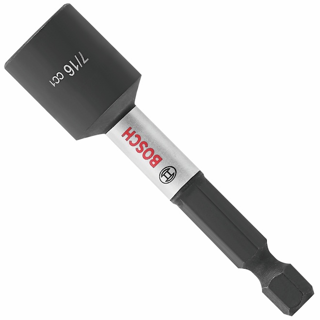Bosch Magnetic Steel Impact Nutsetter Bit - 7/16 x 2-9/16-in