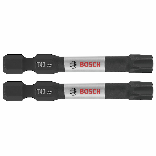 Bosch Impact Drill/Driver 2-in Steel Torx #40 Bit Set - Hex Shank - 2 Pieces