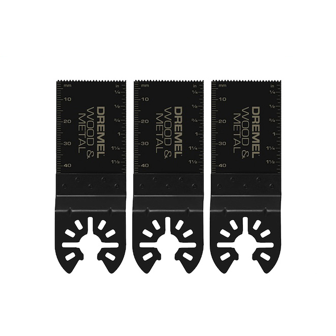 Dremel Multi-Max Wood and Metal Flush Cutting Oscillating Blade Bi-metal 1 1/4-in 3/pk
