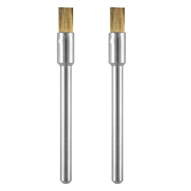 Dremel Brass Brushes Cleaning and Surface-finishing 1/8-in 2/pk