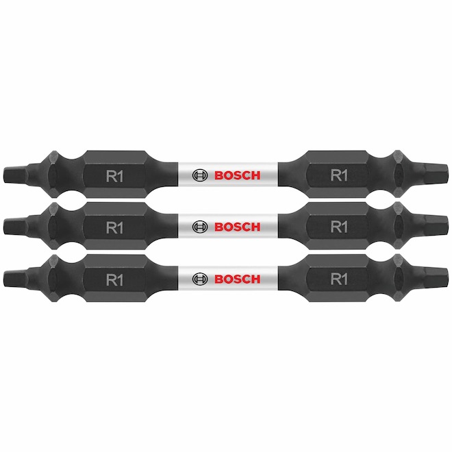 Bosch Impact Tough 3-Pack #1 2.5-in Square Double Ended Driver Bits