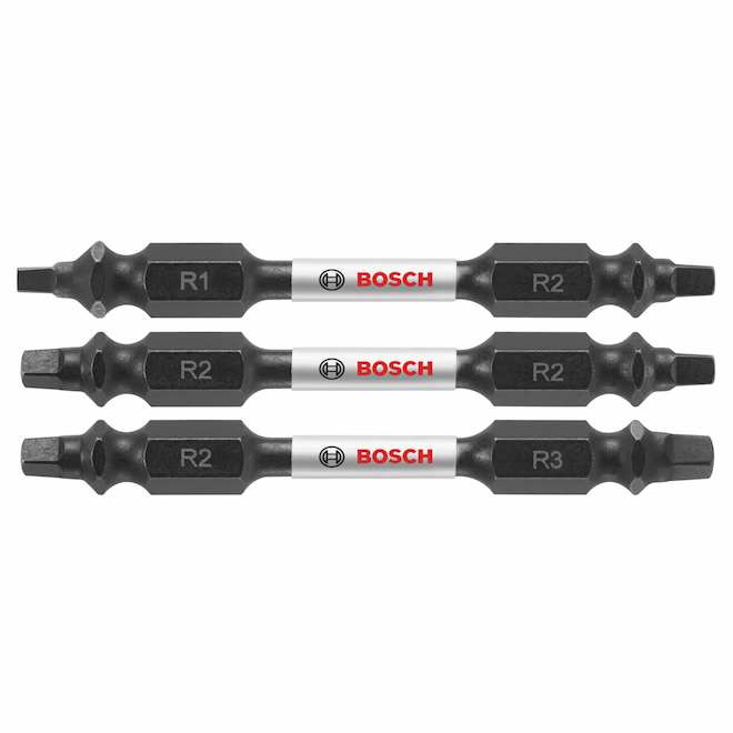 Bosch Impact Tough 3-Pack #1/2/3 2.5-in Square Double Ended Driver Bits