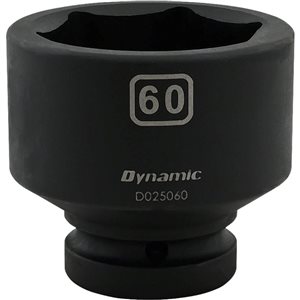 Dynamic Tools 60mm X 1-in Drive 6 Point Standard Length Impact Socket