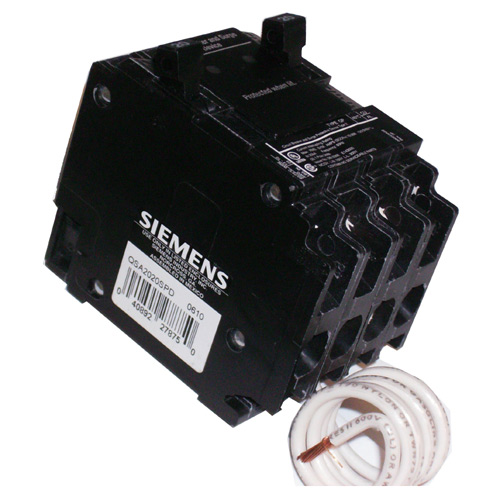 Surge Breaker Single Pole - 2x 20 A / 120 V - Black