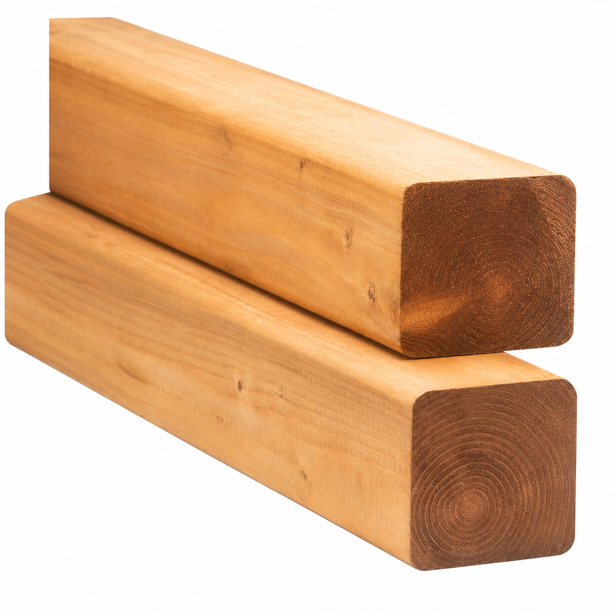 4-in x 4-in x 8-ft Brown Pressure Treated Wood