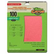 Gator Red Resin Sandpaper Sheet - Aluminum Oxide - 100-Grit - 11-in L x 9-in W - 8 Per Pack