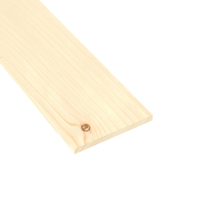 Metrie MDF Primed Board S4S 1-in x 2-in x 8-ft