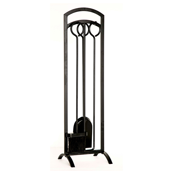 Landon & Co. Black Three-Piece Fireplace Tool Set