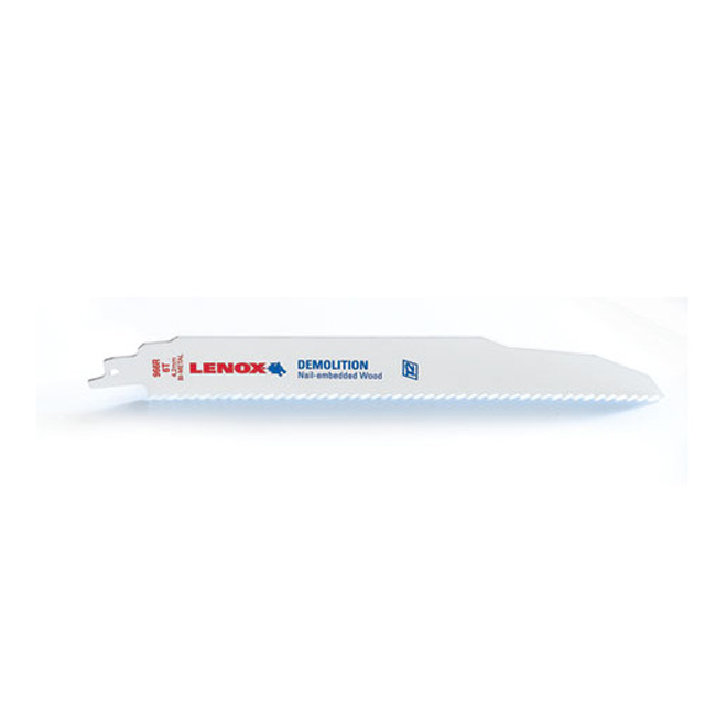 Lenox 6-TPI 9-in Bi-Metal Reciprocating Saw Blades - 5-Pack