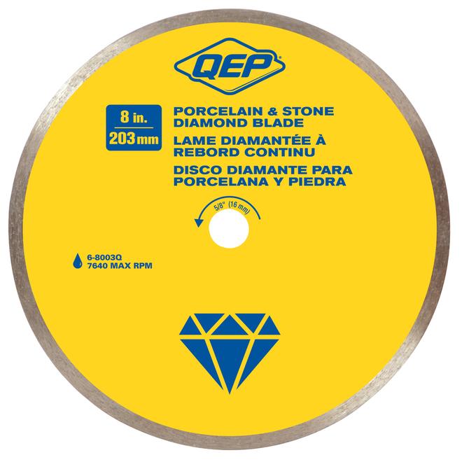 Q.E.P. 8-in Wet Continuous Diamond Circular Saw Blade