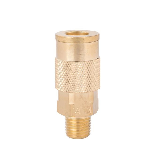 Kobalt Brass Coupler Male 1/4-In Industrial