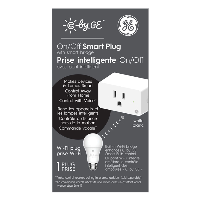 GE Electrical Wi-Fi On/Off Indoor Smart Plug with Smart Bridge