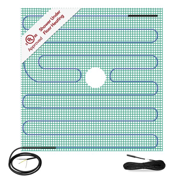 WarmlyYours Tempzone™ 2.7-ft x 2.7-ft 120V Green Flex Roll