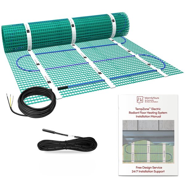 WarmlyYours Tempzone™ 1.5-ft x 6-ft 120V Green Flex Roll