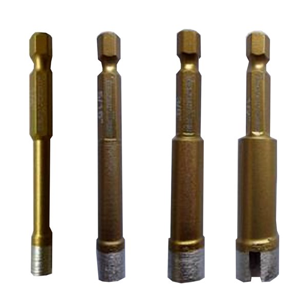 Pro-X-Tile Drill Bit Diamond Core (1/4in 5/16 in3/8in 1/2in) 4pc Set