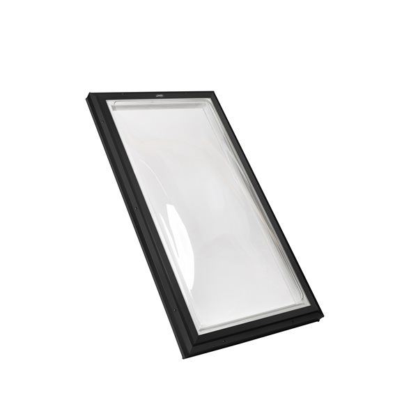 Columbia Double Glazed Clear 22.5 x 46.5 Acrylic Dome Skylight - Black