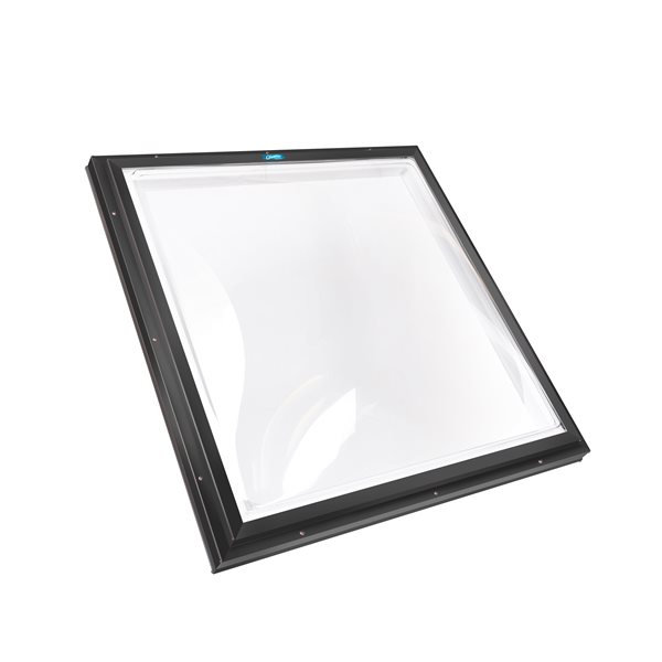Columbia Double Glazed Clear 46.5 x 46.5 Acrylic Dome Skylight - Black
