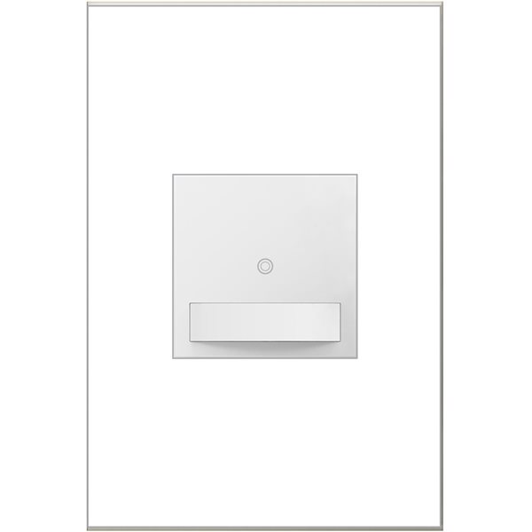 Legrand adorne 15 A Single-Pole/3-Way White Illuminated Touchless Light Switch