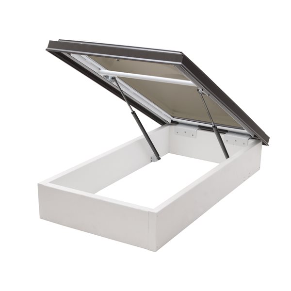 Columbia Double Glazed Bronze 30.5 x 30.5 Acrylic Dome Roof Access Hatch - Brown