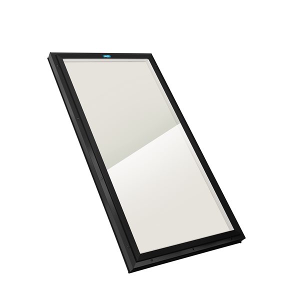 Columbia Double Glazed Bronze 22.5 x 34.5 Curb Mount Glass Fixed Skylight - Black