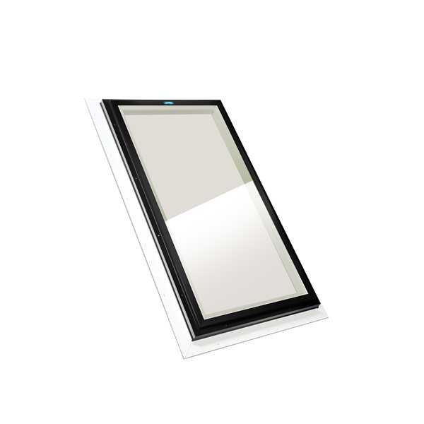 Columbia Double Glazed Bronze 30.5 x 46.5 Self Flashing Glass Fixed Skylight - Black