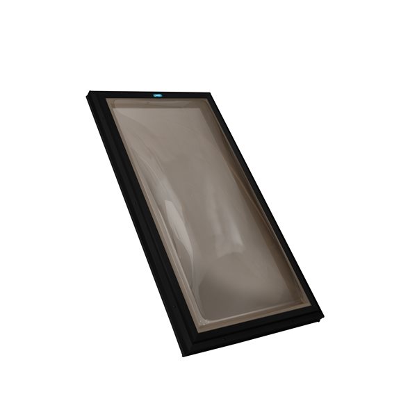 Columbia Double Glazed Bronze 22.5 x 22.5 Acrylic Dome Skylight - Black