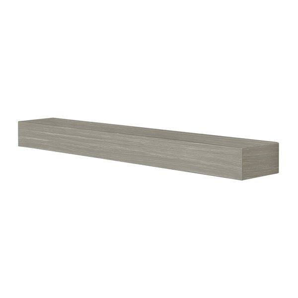 Pearl Mantels 72-in W x 5-in H x 9-in D Greywash Composite Mantel Shelf