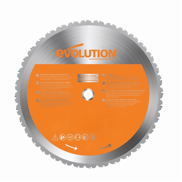 Evolution 14-in Tungsten Carbide Tipped Multi-Material Cutting Blade