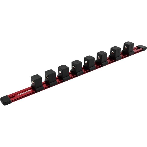 Dynamic Tools 3/4-in Drive Aluminum Socket Rail Red