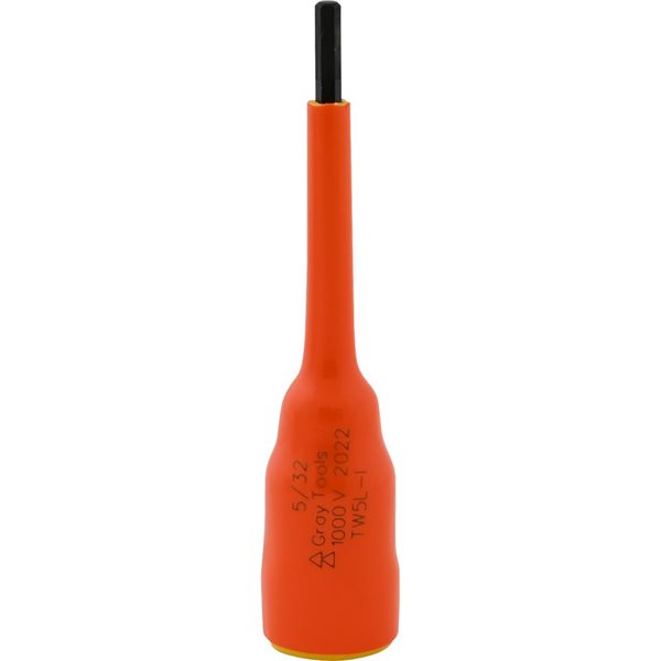 Gray Tools 5/32-in X 3/8-in Drive Extra Long Hex Head, Insulated Socket