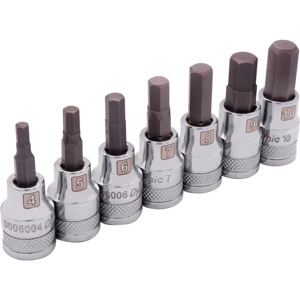 Dynamic Tools 7-piece Metric 3/8-in Drive Shallow Socket Set