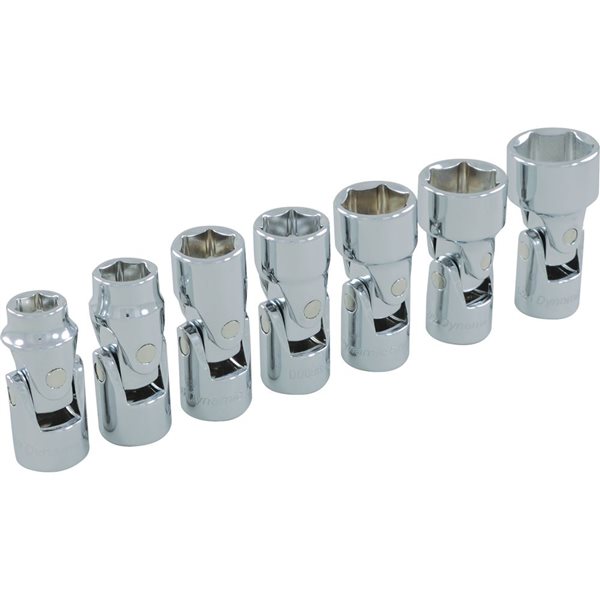 Dynamic Tools 7-piece SAE 3/8-in Drive 6-point Shallow/Deep Socket Set