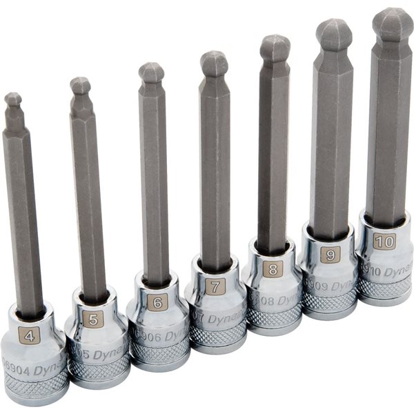 Dynamic Tools 7-piece Metric 3/8-in Drive Deep Socket Set