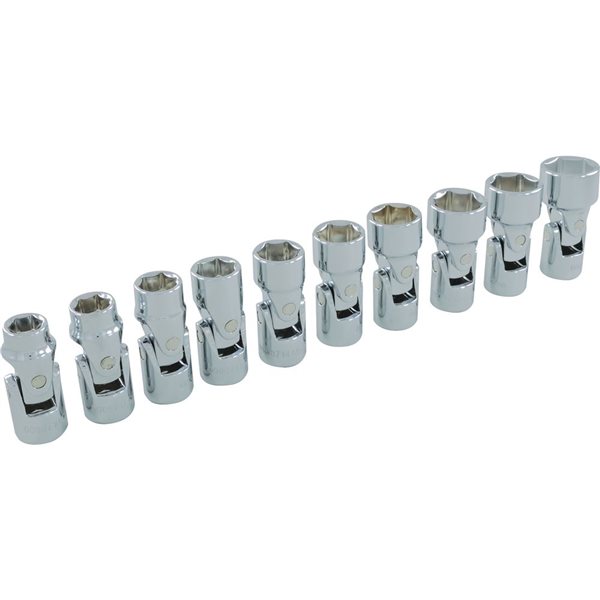Dynamic Tools 10-piece Metric 3/8-in Drive 6-point Shallow/Deep Socket Set