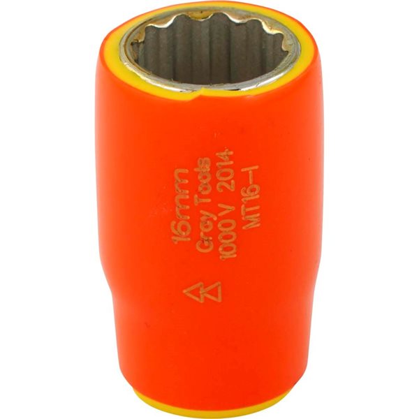 Gray Tools Metric 3/8-in Drive 12-point 16 mm Shallow Socket